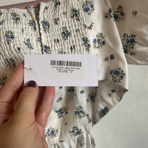 NWT Reformation Emilia linen dress - Picture 7 of 10
